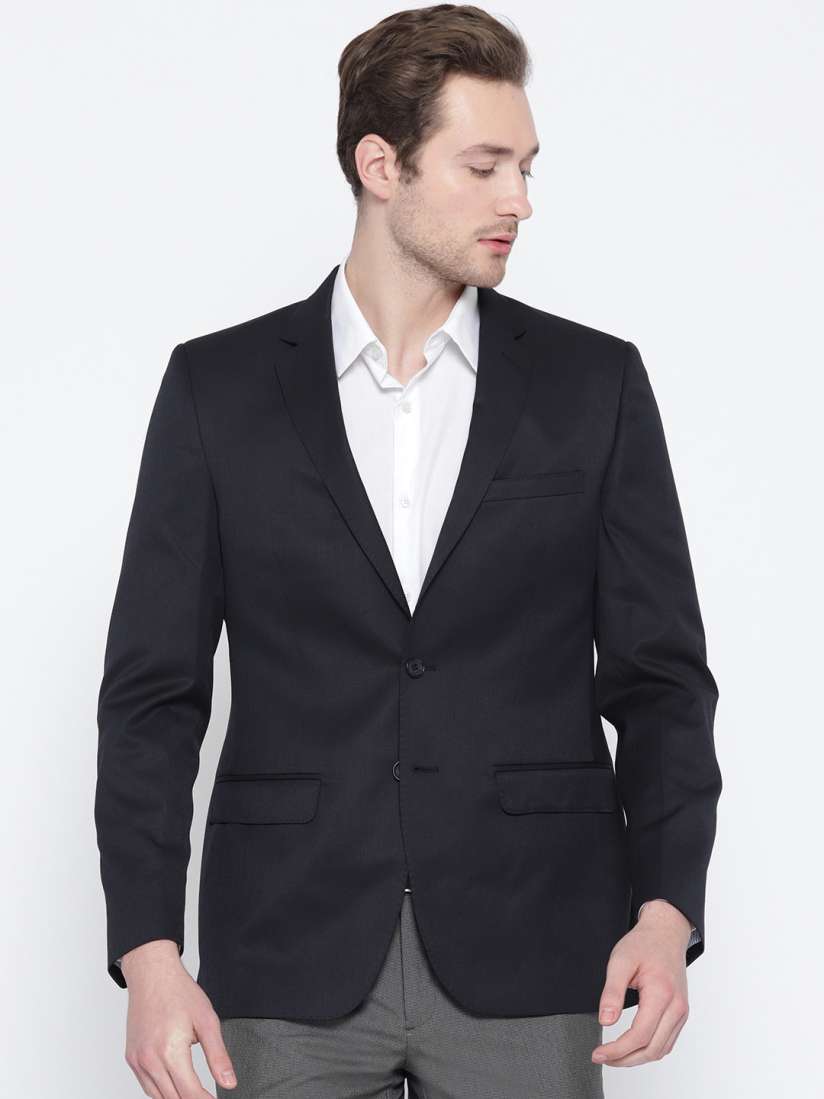 Navy blue blazer raymond store