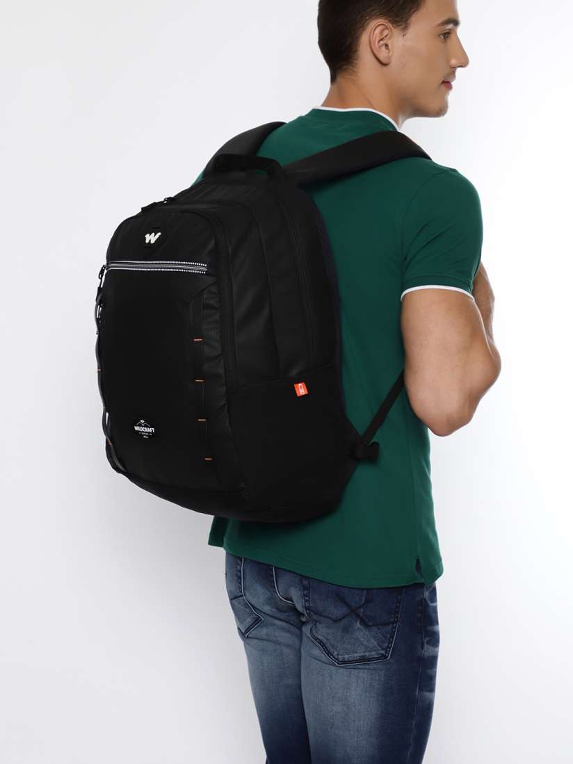 Buy Wildcraft Unisex Black Xpander 2.0 Solid Backpack Backpacks for Unisex 8419245 Myntra