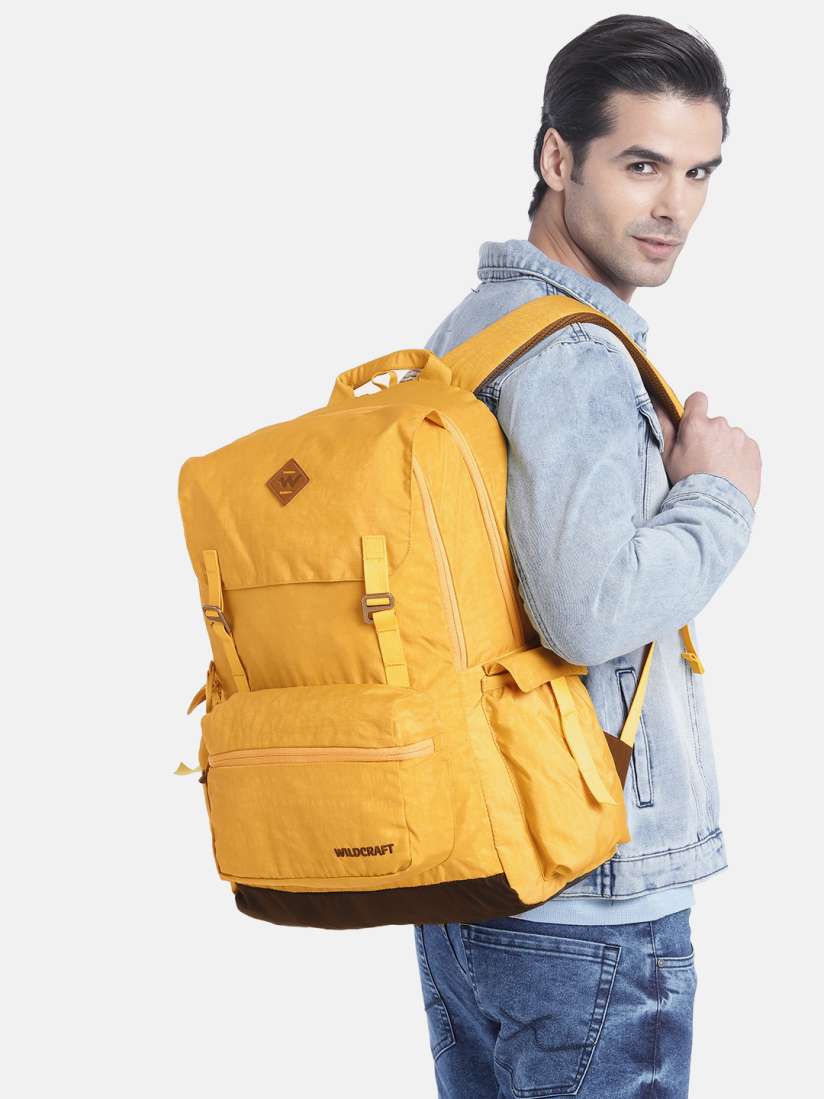 Wildcraft yellow backpack on sale
