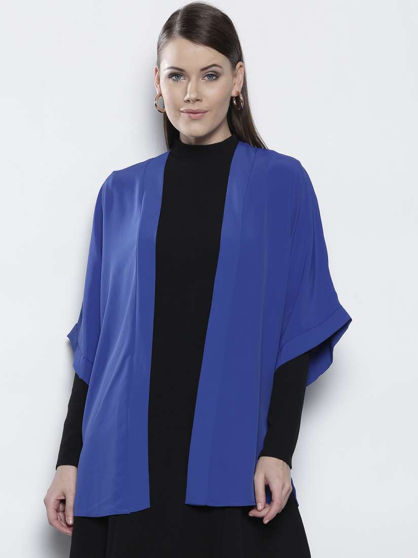 Buy DOROTHY PERKINS Blue Solid Open Front Shrug Shrug for Women 8425491 Myntra