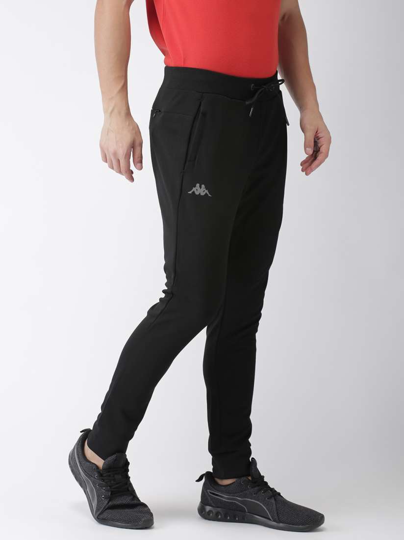 Buy Kappa Men Black Skin Fit Joggers Track Pants for Men 8430143 Myntra