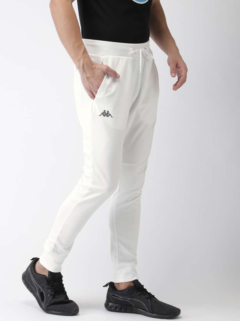 Buy Kappa Men White Skin Fit SKIPPER Joggers Track Pants for Men 8430145 Myntra