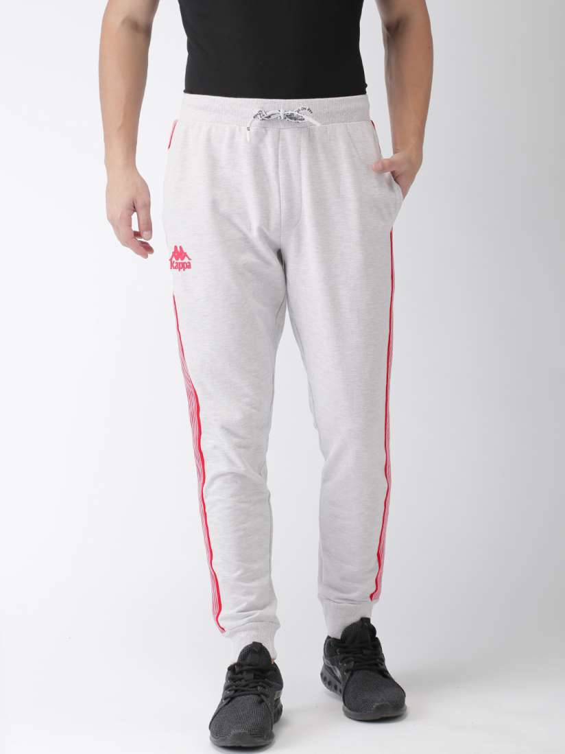 Buy Kappa Men Grey Melange Slim Fit SKIPPER Joggers Track Pants for Men 8430165 Myntra
