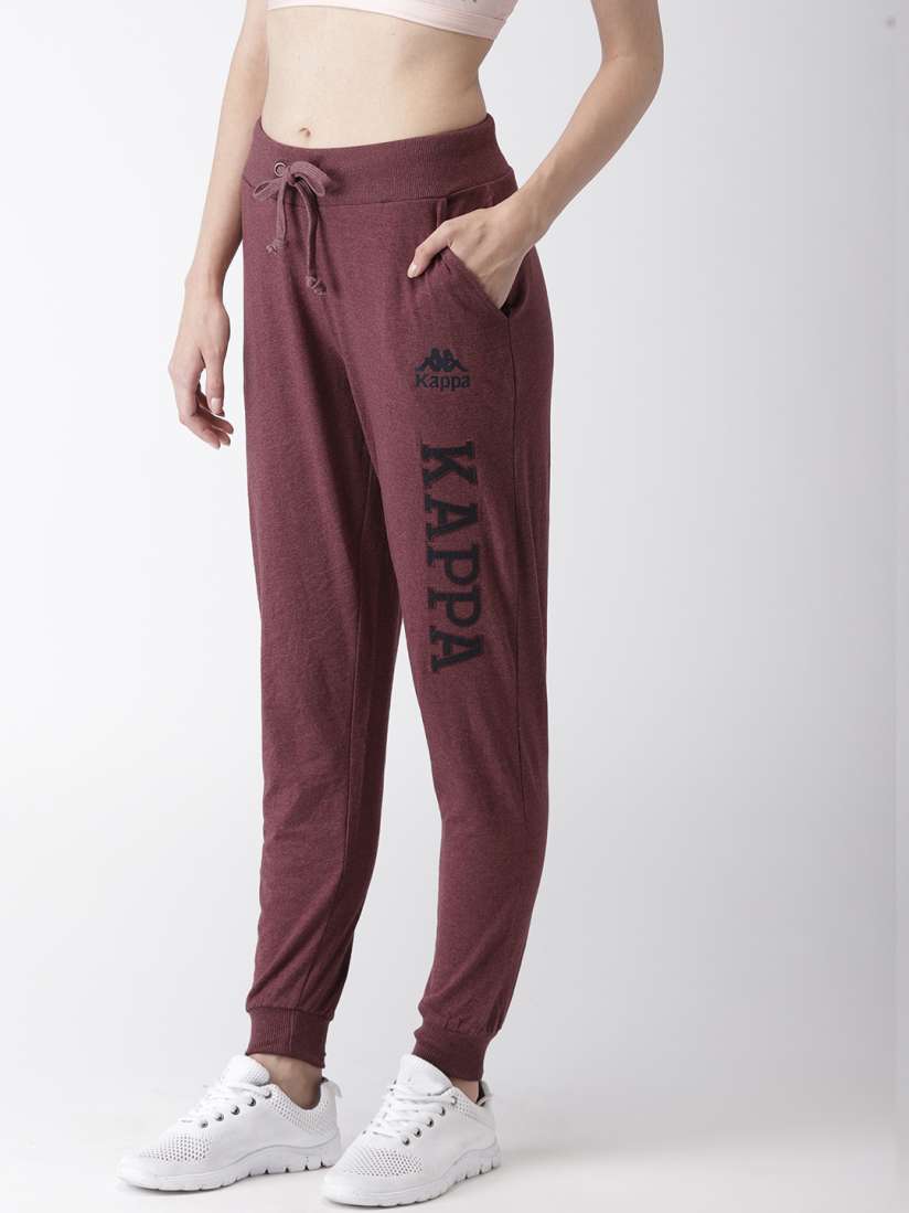 Buy Kappa Women Comfort Fit Maroon Printed Joggers Track Pants for Women 8441485 Myntra
