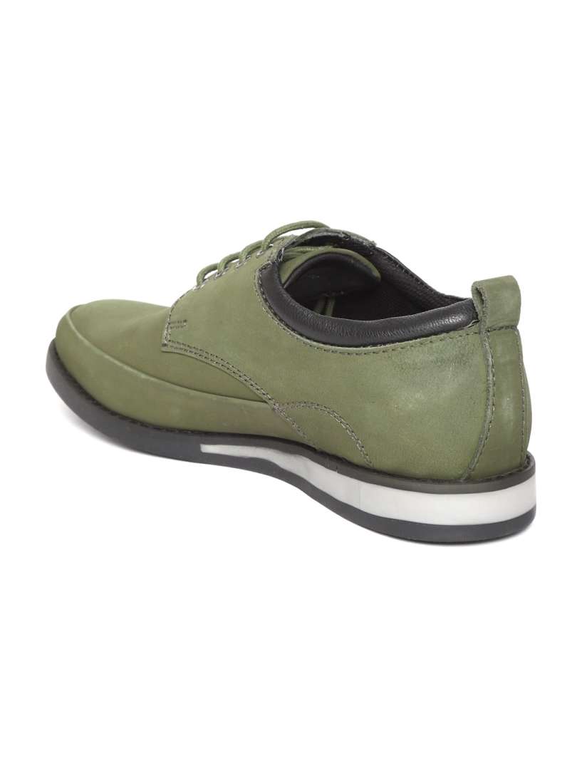 Buy Red Chief Men Olive Green Leather Derbys Casual Shoes for Men 8457577 Myntra