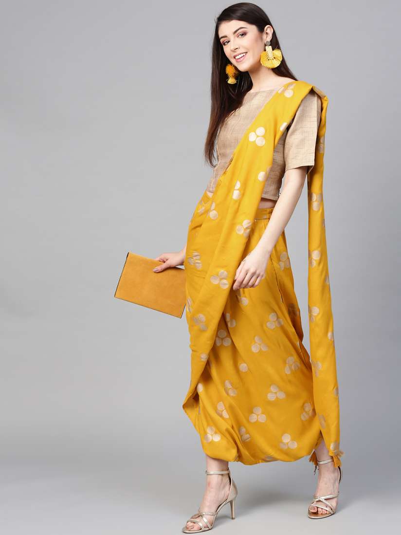 Myntra dhoti saree outlet