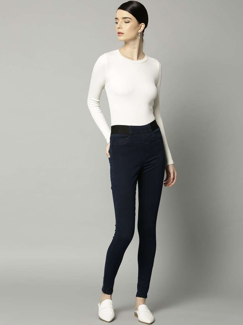 Navy jeggings marks and spencer shop
