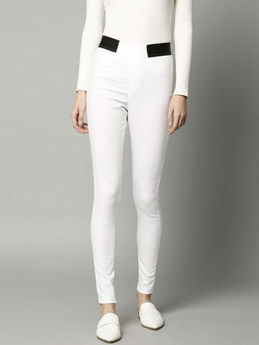 Marks and spencer white jeggings cheap