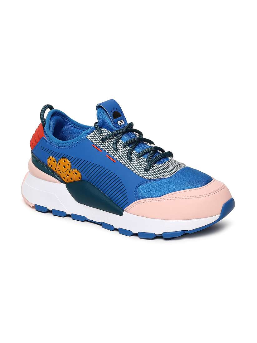 Buy Puma Kida Blue Sesame 50 Leather Sneakers Casual Shoes for Unisex Kids 8467683 Myntra