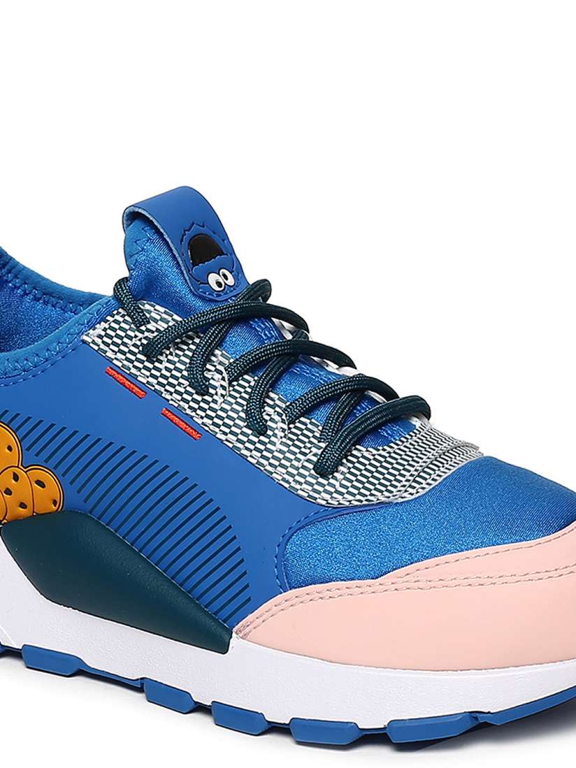 Buy Puma Kida Blue Sesame 50 Leather Sneakers Casual Shoes for Unisex Kids 8467683 Myntra