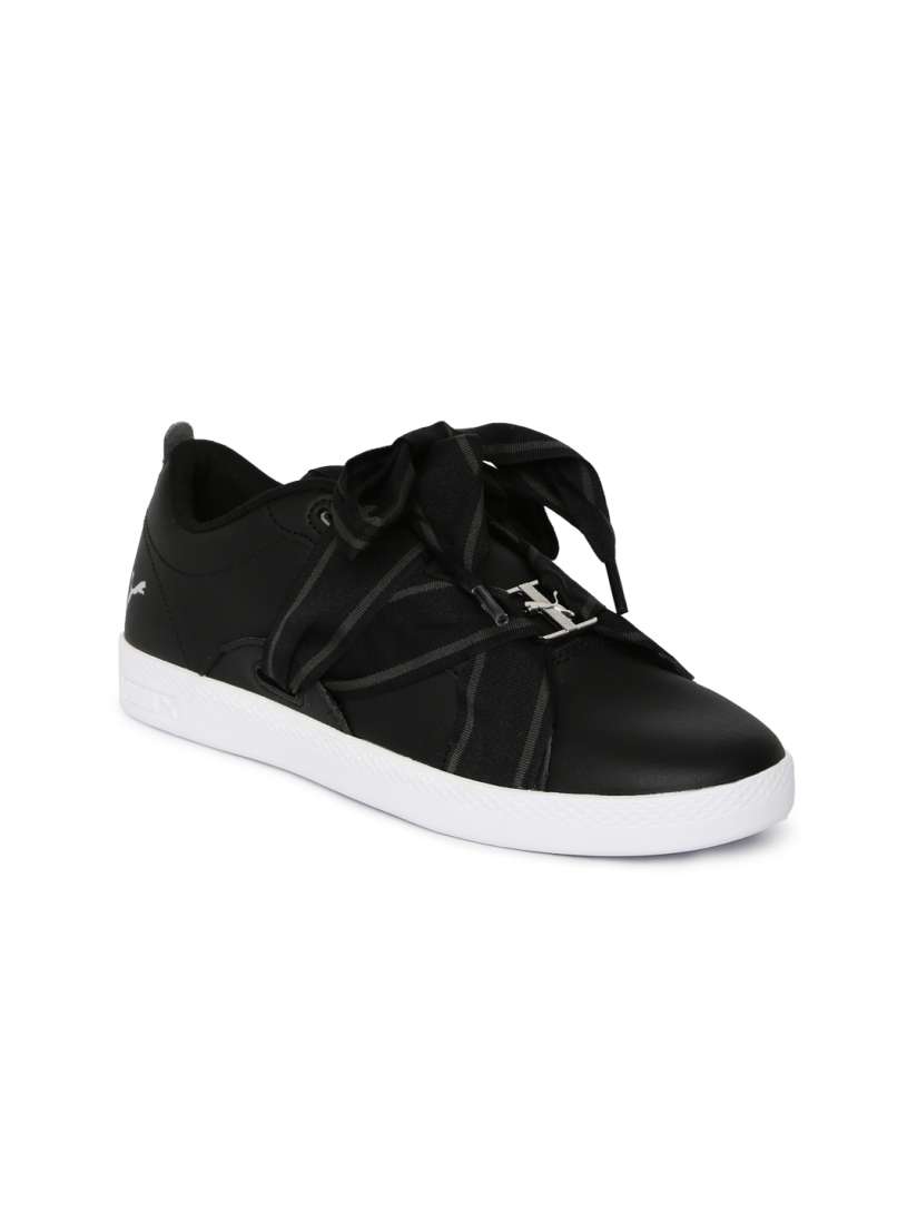 Buy Puma Women Black Smash Buckle Leather Sneakers Casual Shoes for Women 8468109 Myntra