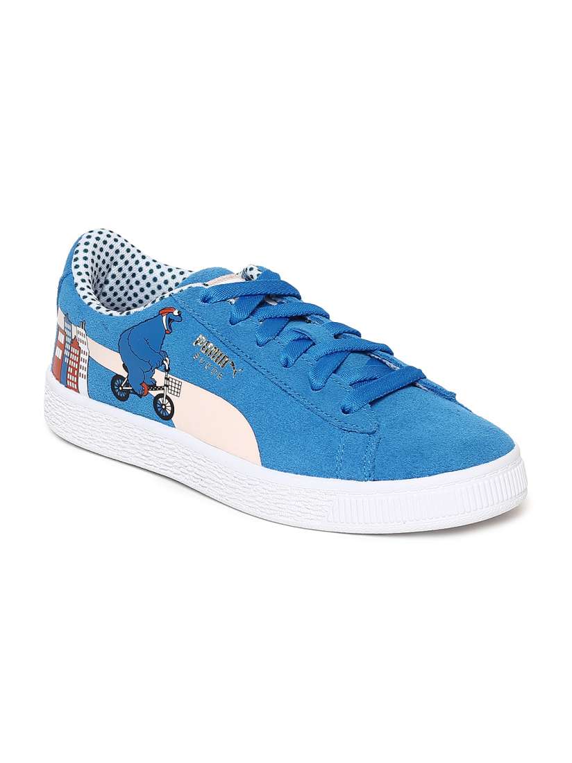 Buy Puma Kids Blue Sesame Street 50 Suede PS Sneakers Casual Shoes for Unisex Kids 8468163 Myntra