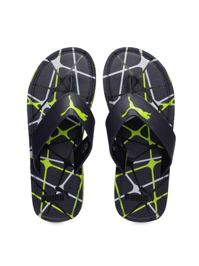 Puma blue thong flip flop sales