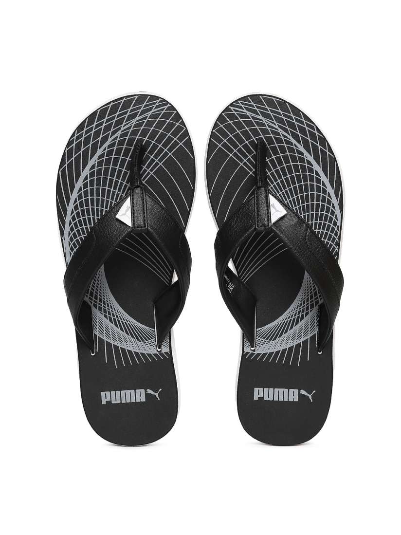 Buy Puma Men Black Solid Thong Flip Flops Flip Flops for Men 8475907 Myntra