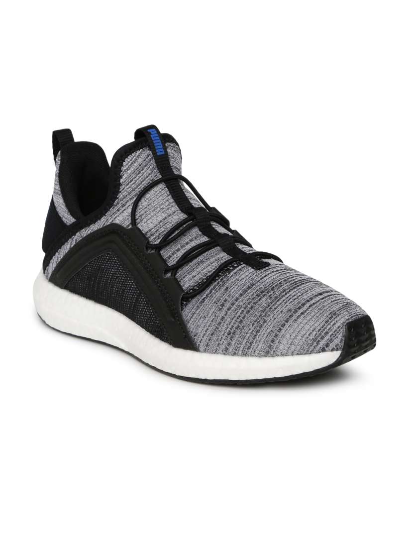 Buy Puma Kids Grey Black Mega NRGY Heather Knit AC PS Running Shoes Sports Shoes for Unisex 8476221 Myntra