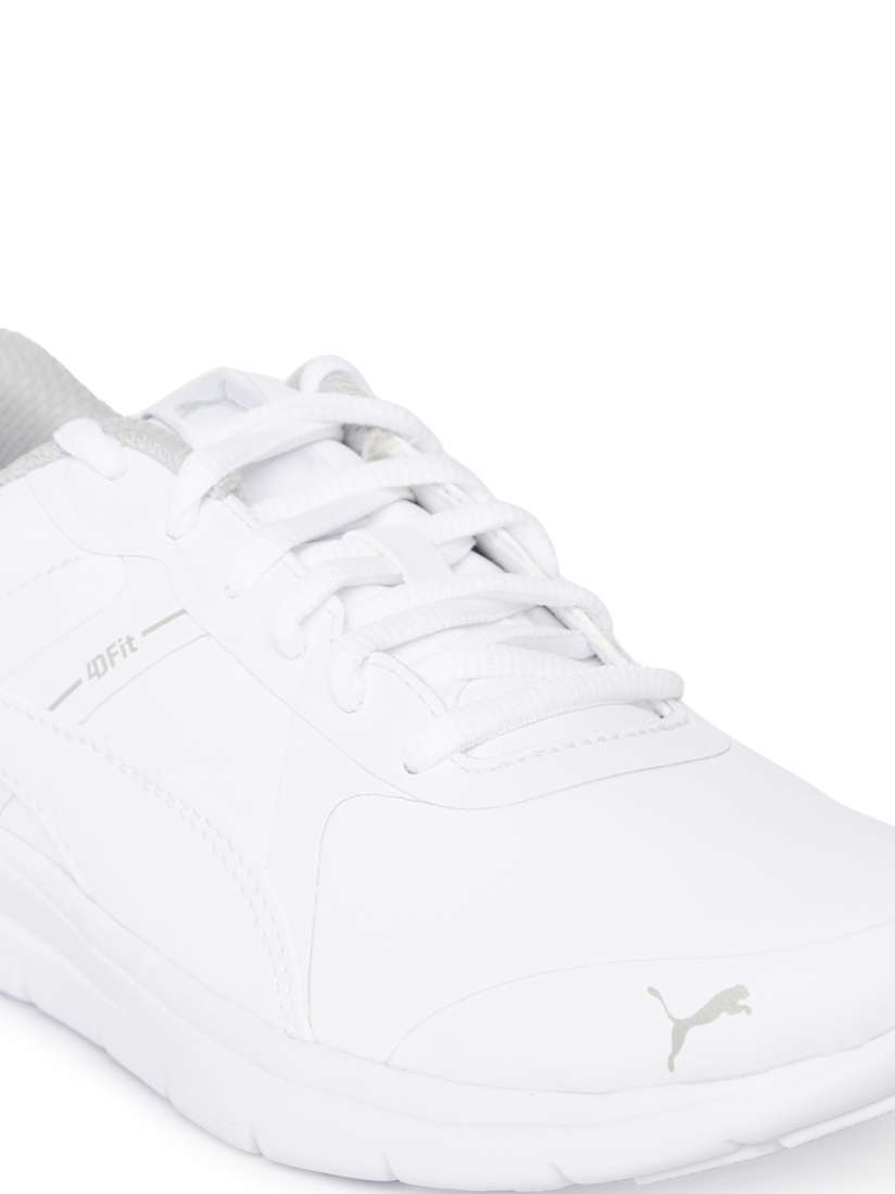 Buy Puma Kids White Flex Essential SL Jr Running Shoes Sports Shoes for Unisex Kids 8477015 Myntra