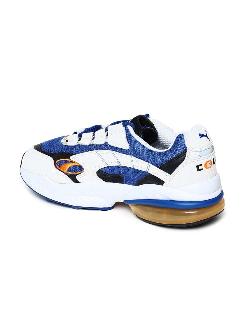 Puma mens cell venom trainers white/blue shop