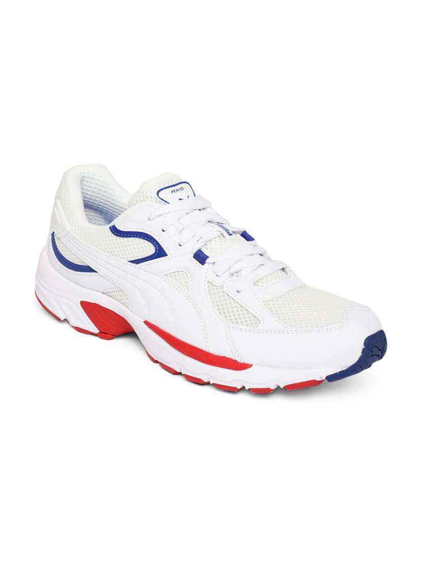 Buy Puma Unisex White Solid Axis Plus 90s Sneakers Casual Shoes for Unisex 8477997 Myntra