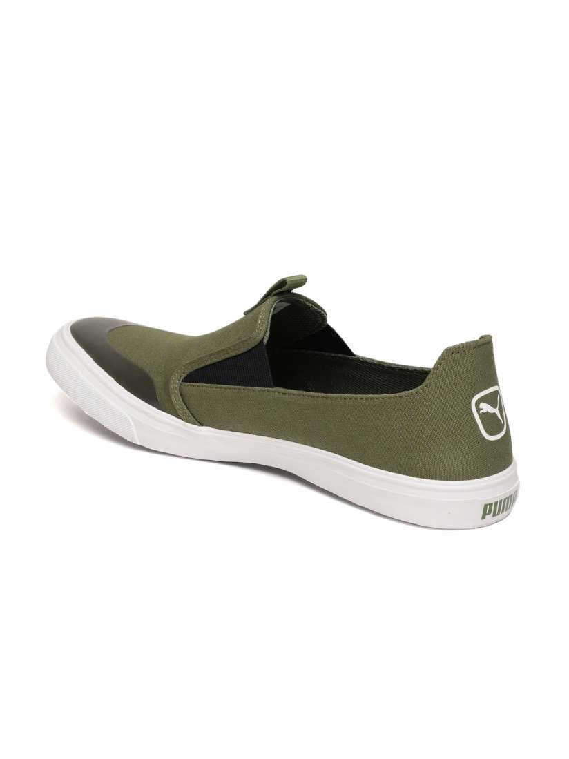 Buy Puma Men Olive Green Lazy Knit slip on IDP Slip On Sneakers Casual Shoes for Men 8478169 Myntra