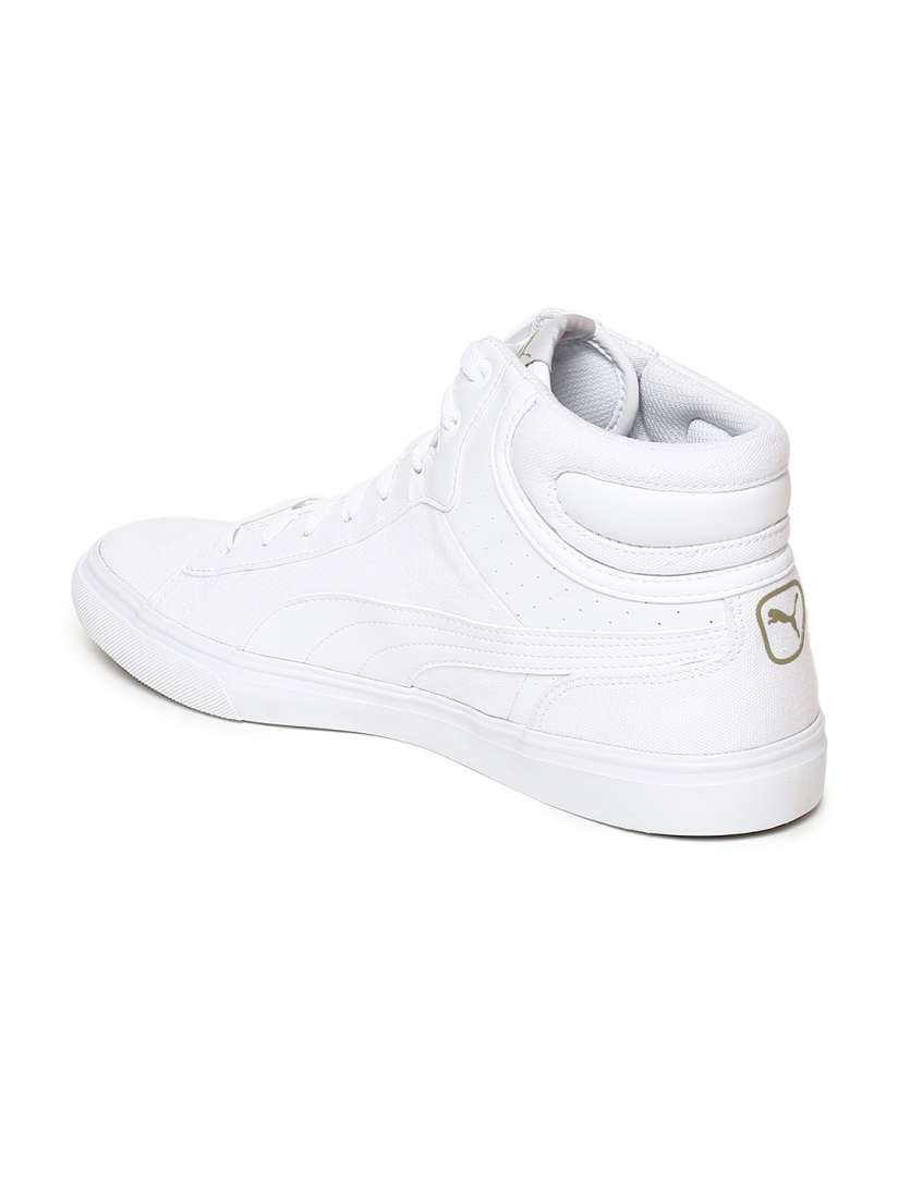 Buy Puma Men White Solid Hip Hop Mid Perf Mid Top Sneakers Casual Shoes for Men 8478317 Myntra