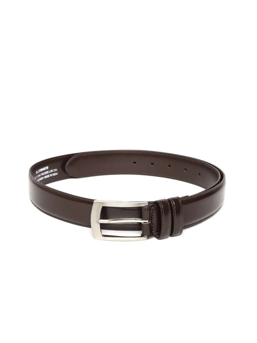 Buy Peter England Men Coffee Brown Solid Leather Belt Belts for Men 8480285 Myntra