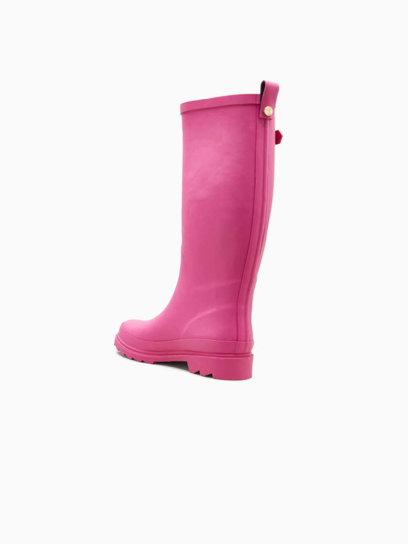 Buy NEXT Women Pink Solid Synthetic High Top Flat Boots Boots for Women 8484325 Myntra