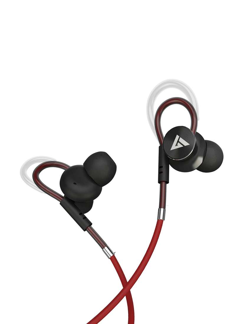 Buy Boult Red Audio Loupe Wired Headphones With Mic Headphones for Unisex 8486483 Myntra