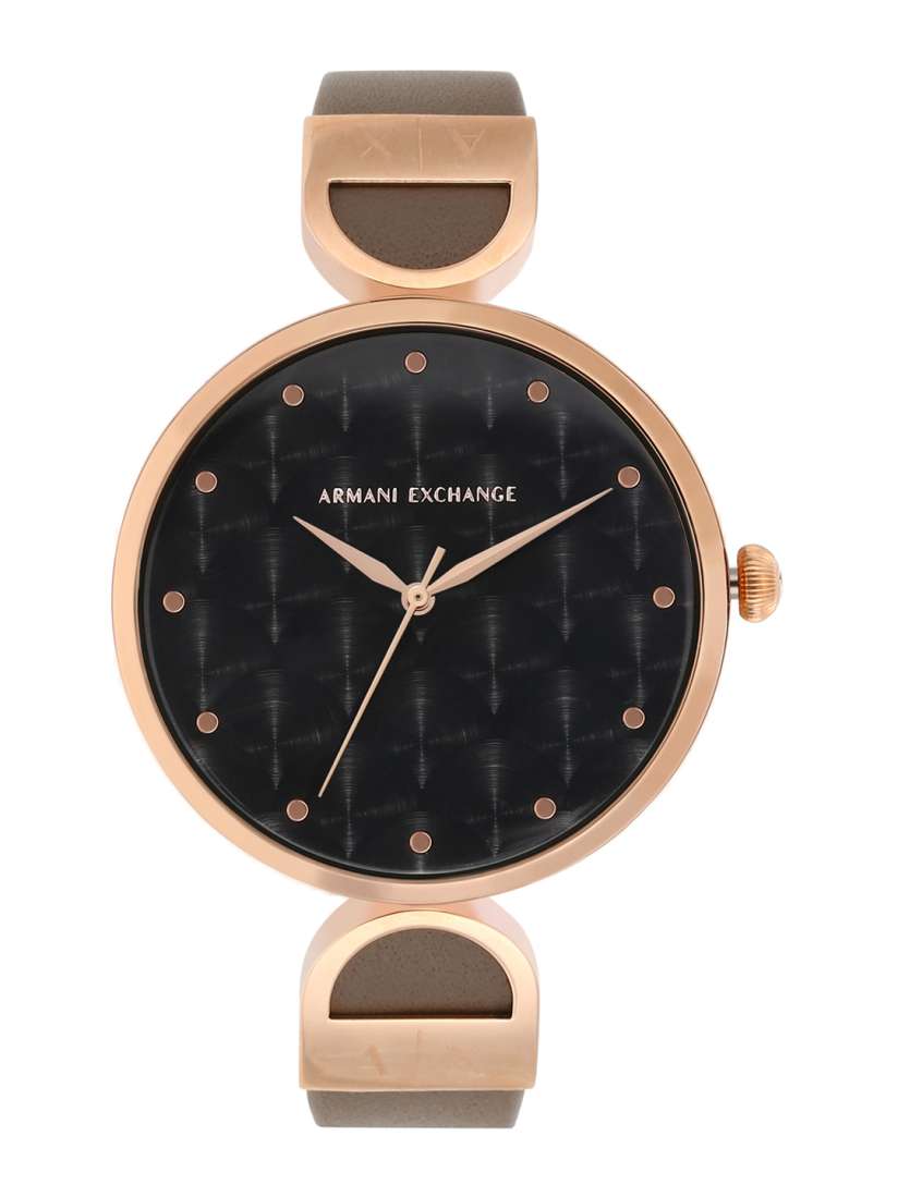 Buy Armani Exchange Women Black Analogue Leather Watch AX5329 Watches for Women 8491487 Myntra