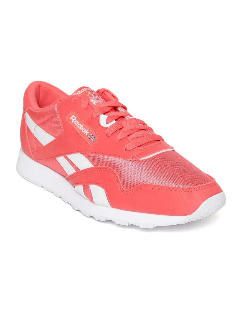 Reebok peach sneakers deals