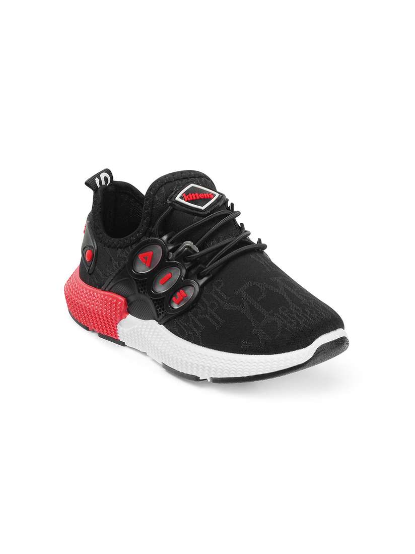 Buy Kittens Boys Black Sneakers Casual Shoes for Boys 8499093