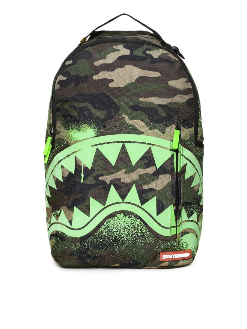 Buy SPRAY GROUND Unisex Green Graphic Backpack Backpacks for Unisex 8511589 Myntra