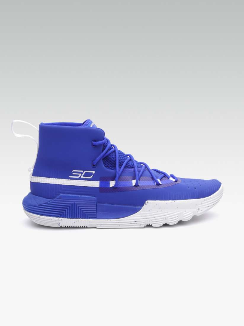 Buy UNDER ARMOUR Men Blue 3ZER0 II Mid Top Basketball Shoes Sports Shoes for Men 8512557 Myntra