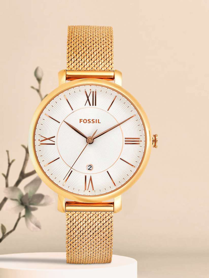 Buy Fossil JACQUELINE Women Gold Analogue Watch ES4352 Watches for Women 8525393 Myntra