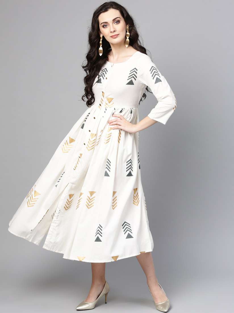 Myntra white dress top
