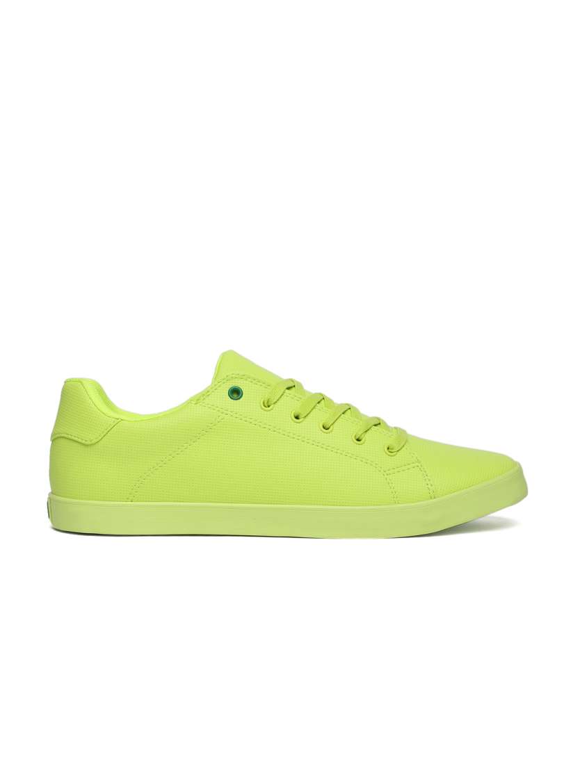 Lime green colour shoes shop