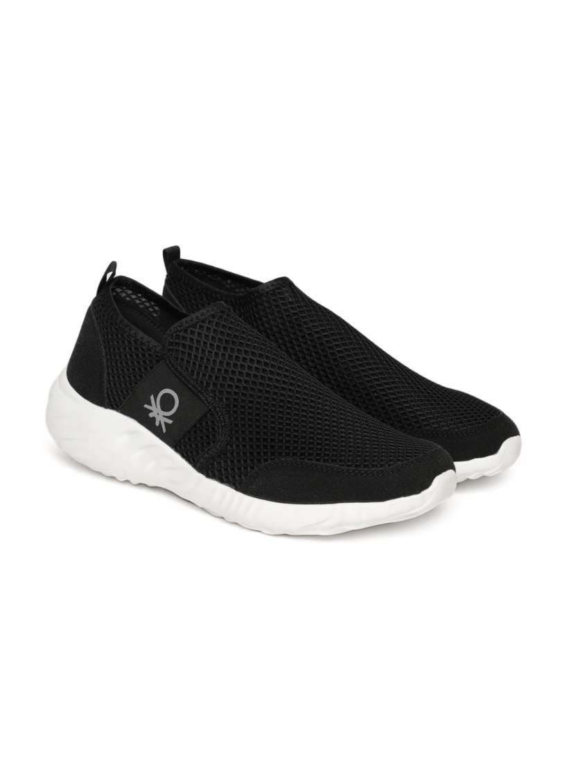 Buy United Colors of Benetton Men Black Slip On Sneakers Casual Shoes for Men 8534333 Myntra