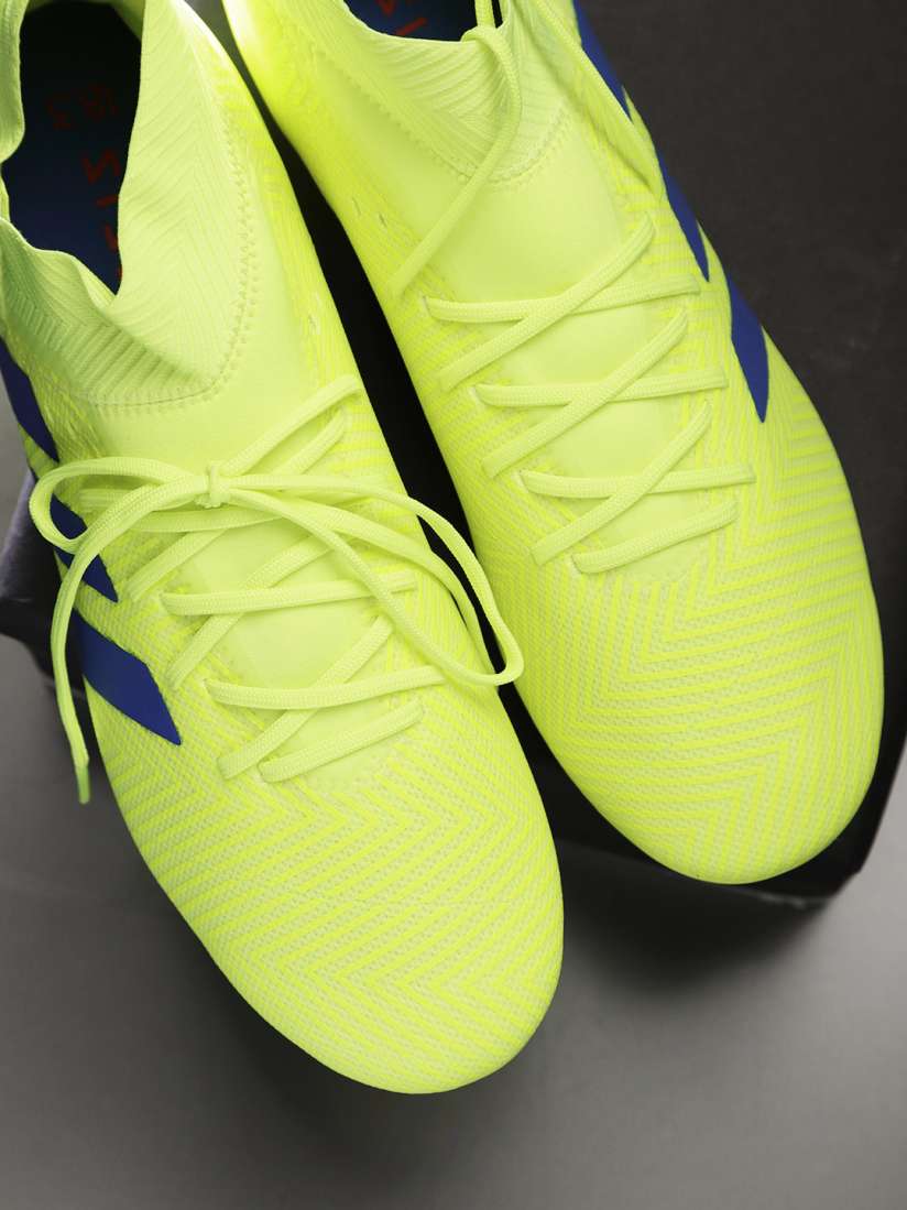 Buy ADIDAS Men Fluorescent Green NEMEZIZ 18.3 Firm Ground Football Shoes Sports Shoes for Men 8537997 Myntra