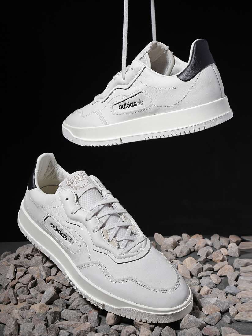 Buy ADIDAS Originals Men Grey Super Court Premiere Leather Sneakers Casual Shoes for Men 8539413 Myntra