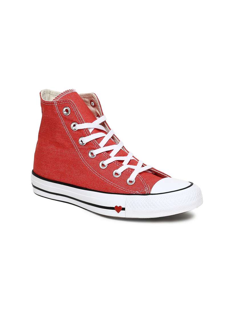 Womens red converse sneakers 2025