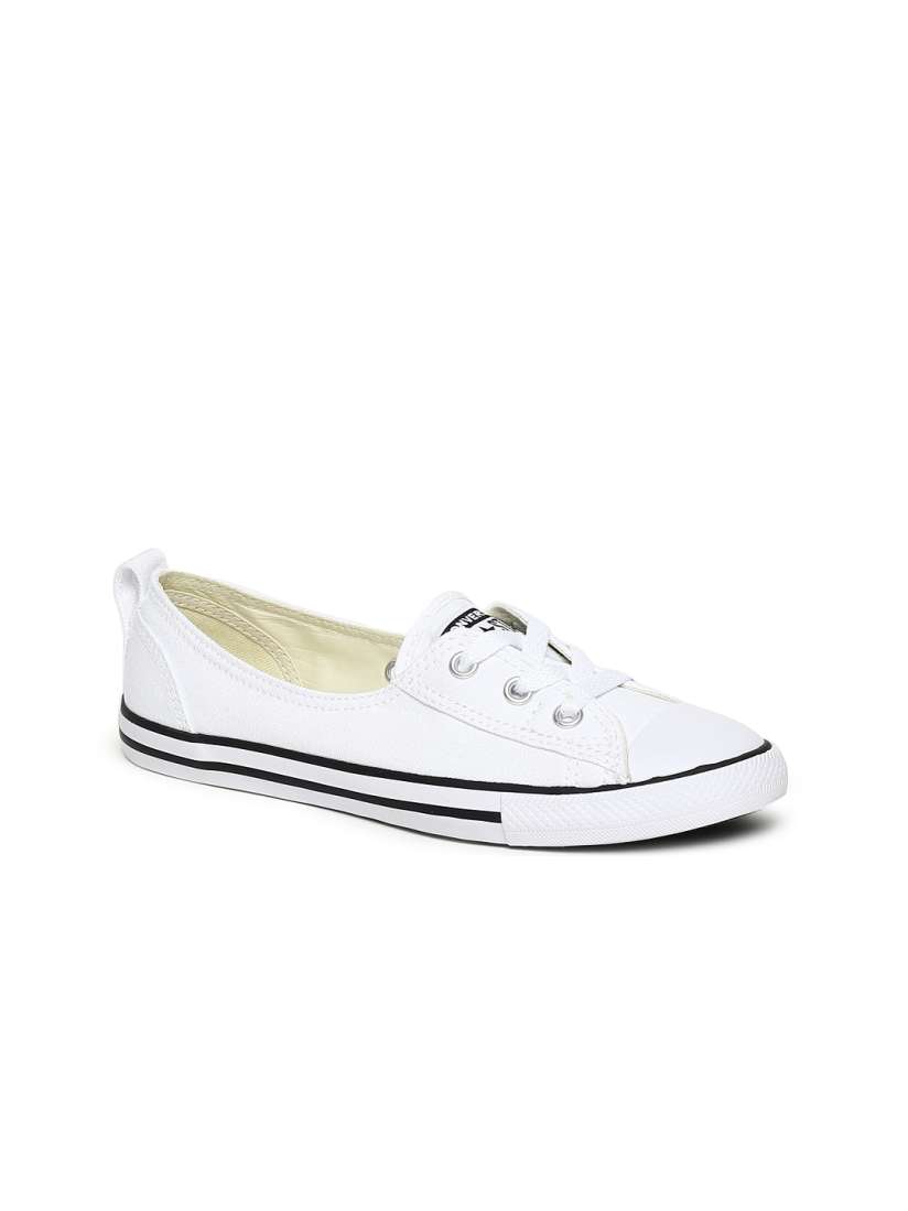 Buy Converse CORE CANVAS CHUCK TAYLOR ALL STAR BALLET White Sneakers Casual Shoes for Women 8552603 Myntra