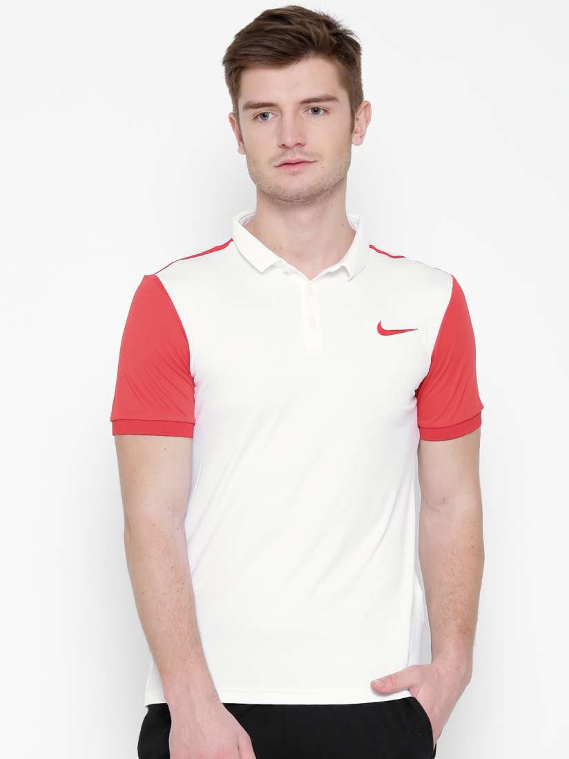 Buy Nike White AS Advantage Polyester Tennis Polo T shirt Tshirts for Men 857803 Myntra