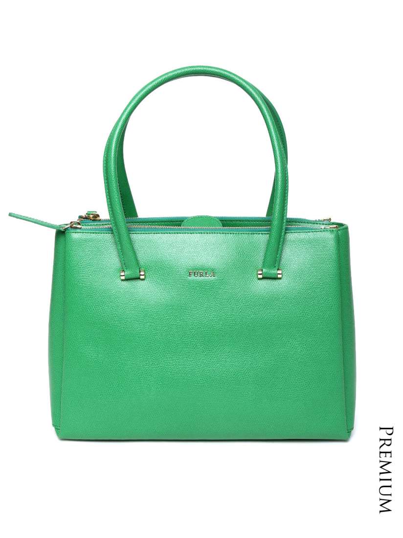 Furla green handbag discount