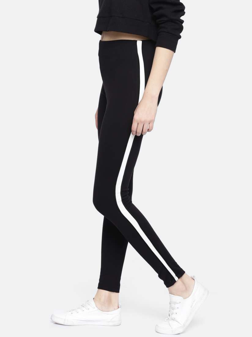 Buy Kraus Jeans Women K4005 Women Black Solid High Rise Treggings Jeggings for Women 8585755 Myntra