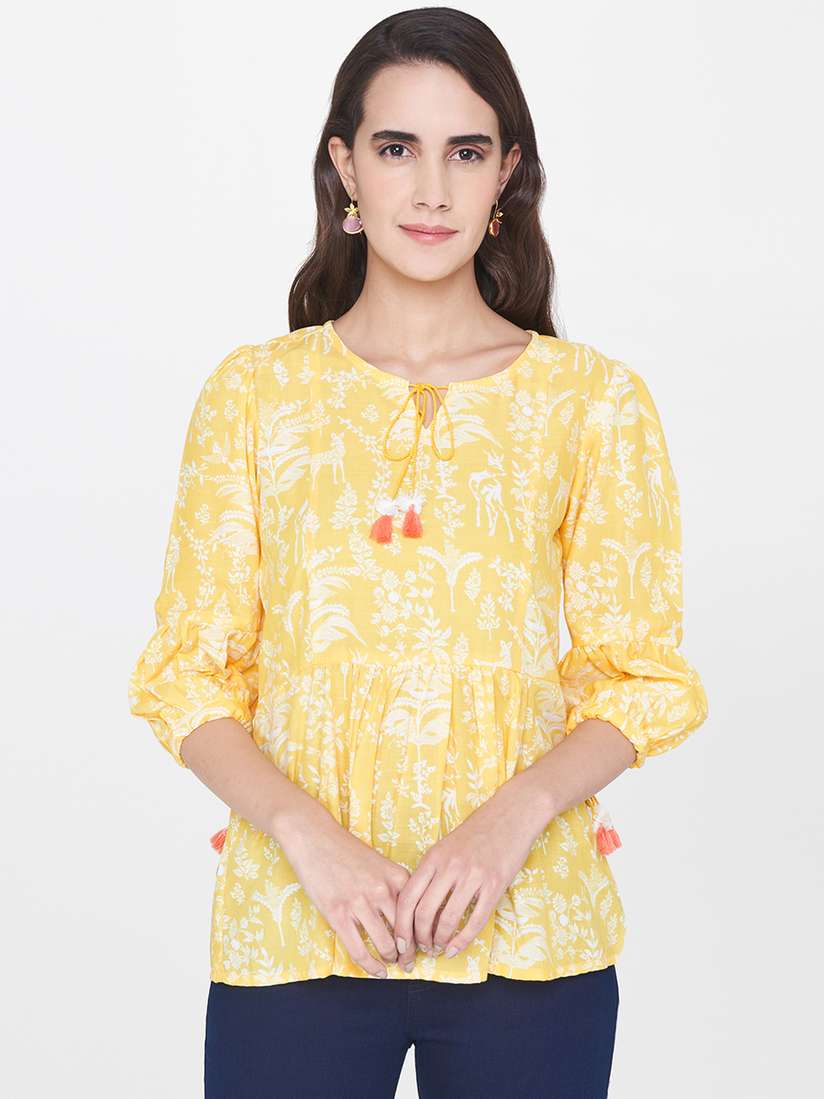 global desi yellow top