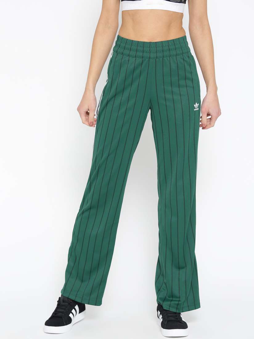 Buy ADIDAS Originals Women Green Striped Track Pants Track Pants for Women 8587359 Myntra