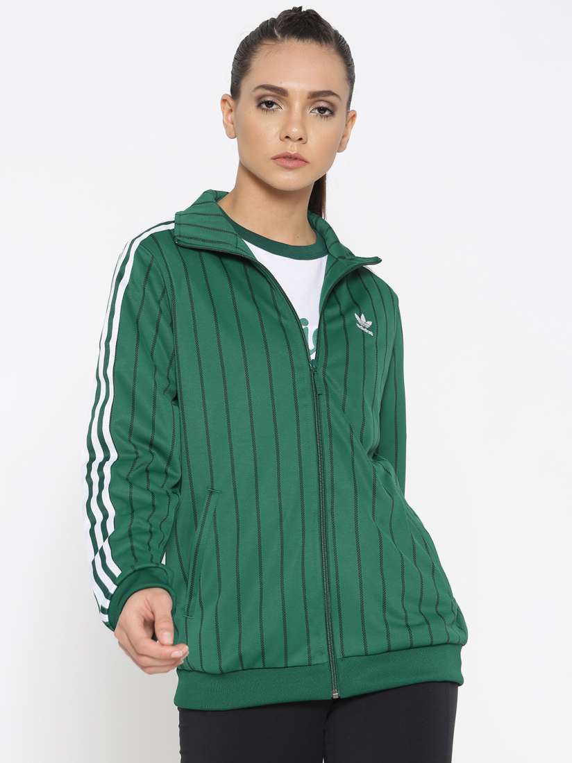 Womens green adidas jacket best sale