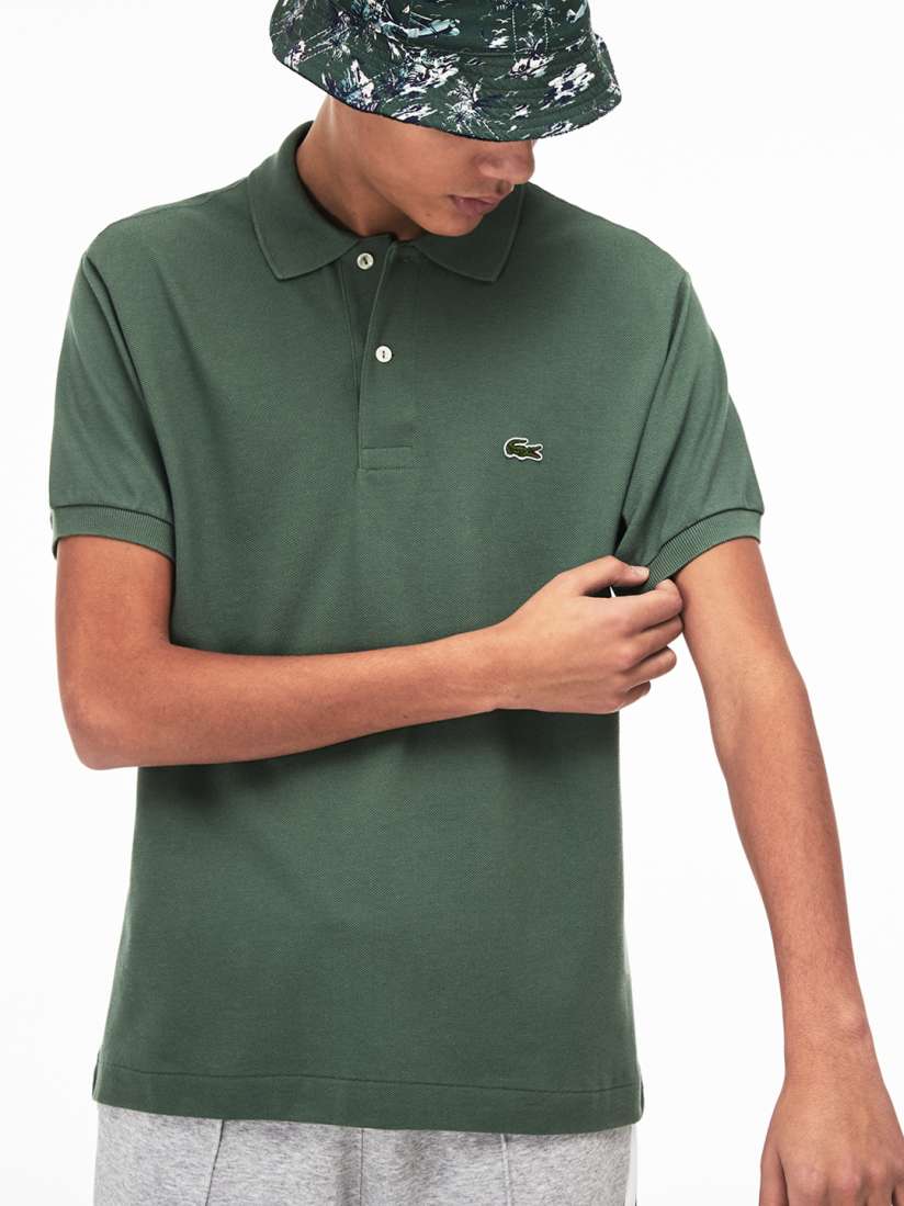 Buy Lacoste Men Olive Green Solid Polo Pure Cotton T shirt Tshirts for Men 8587401 Myntra