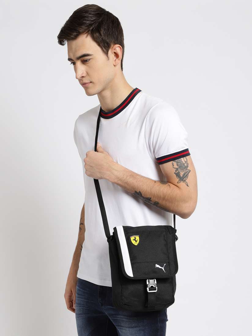 Buy Puma Unisex Black Solid SF Fanwear Portable Messenger Bag Messenger Bag for Unisex 8592495 Myntra