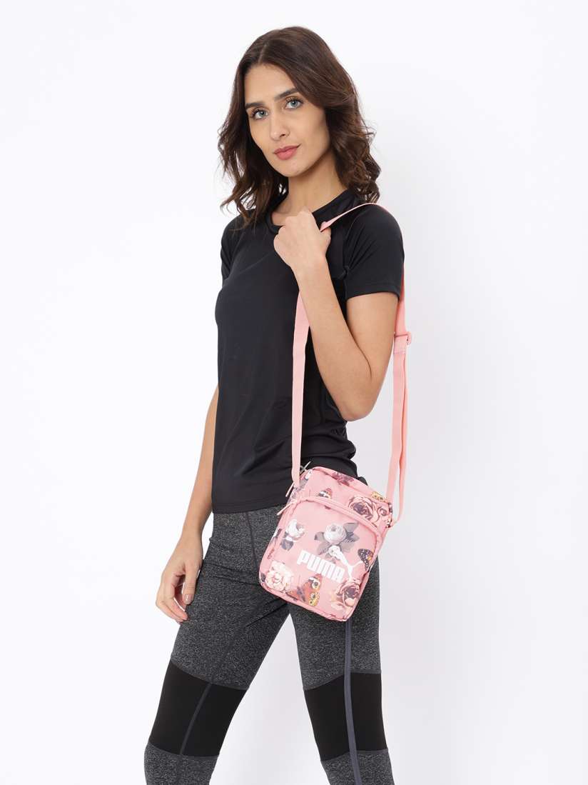 Buy Puma Women Pink Printed CLASSIC CAT PORTABLE Messenger Bag Messenger Bag for Women 8592581 Myntra