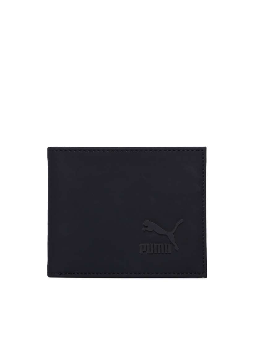 Buy Puma Unisex Black Solid Two Fold Wallet Wallets for Unisex 8592817 Myntra
